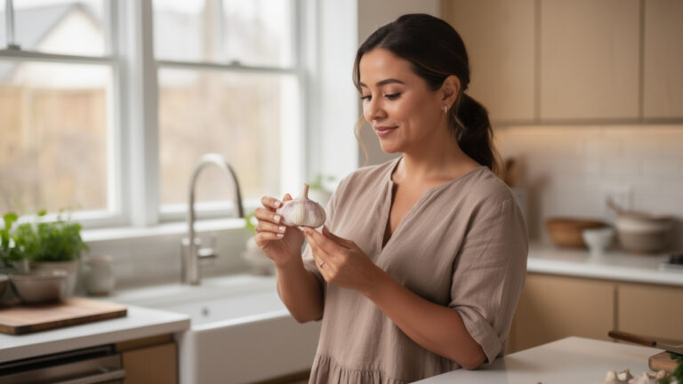 A home cook reveals why her garlic never dries out or rots after years