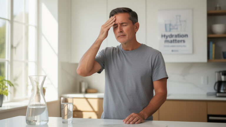 I ignored this dehydration sign for months, my headaches disappeared overnight