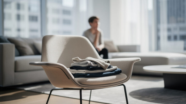 Neither laziness nor messiness, this psychology explains why you pile clothes on chairs