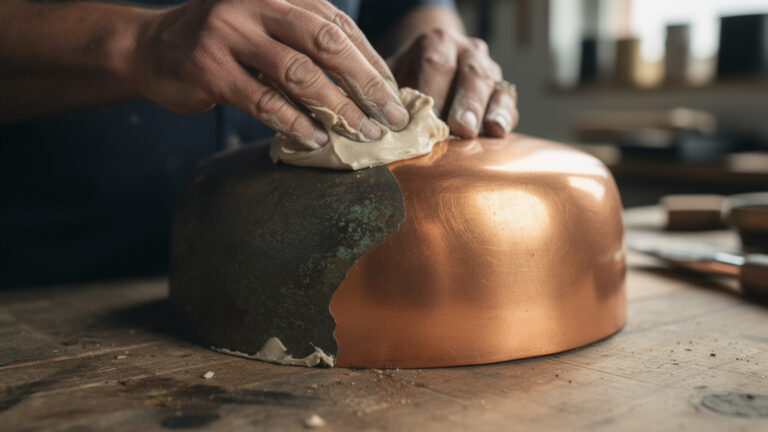 Why craftsmen use this natural mixture to restore tarnished copper shine